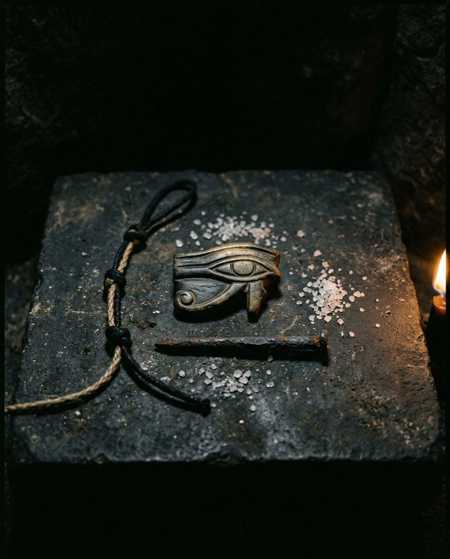 Salt circle and amulet set for protection